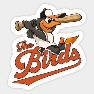 The Oriole Birds Baseball Mascot Sticker